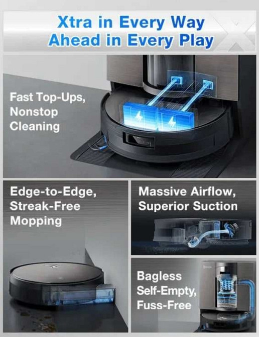 Перший робот-пилосос з PowerBoost: Ecovacs DEEBOT X11 OmniCyclone. Харків - фото 2