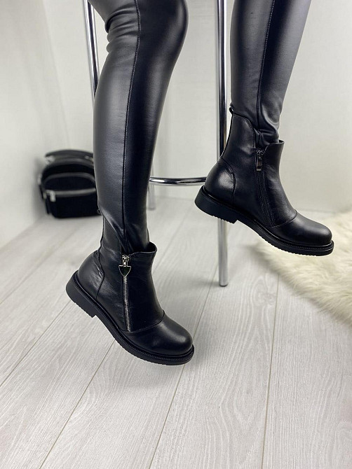 Черевики жіночі D and V чорні натуральна шкіра зимові 40р. (2534) Коломия - фото 6