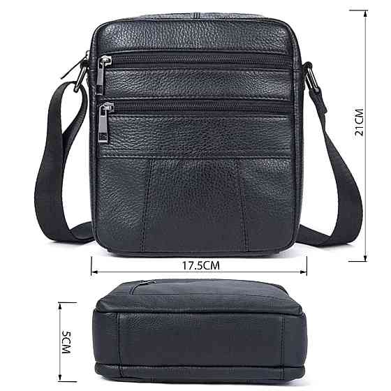 Сумка чоловіча флотар Vintage 14758 Чорна Київ