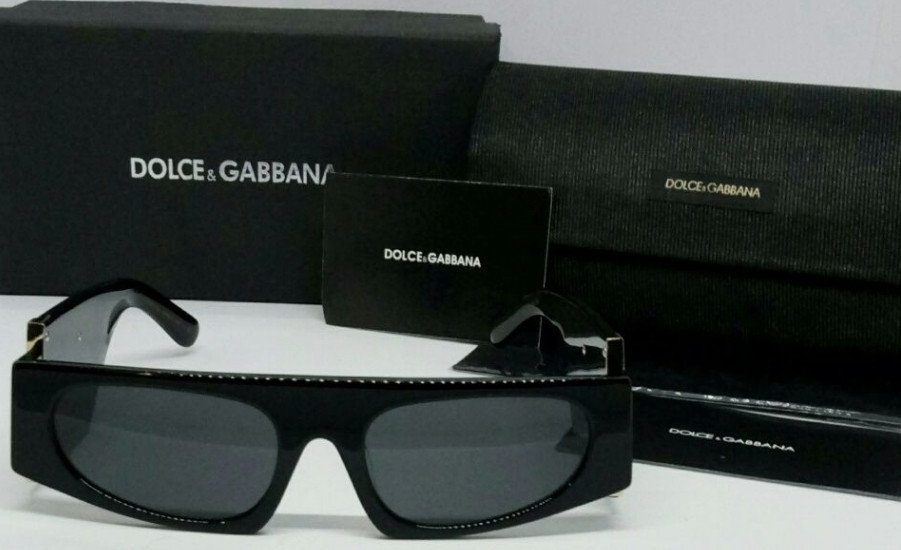 Брендовые модные узкие женские очки черные с золотым лого. Киев - изображение 7