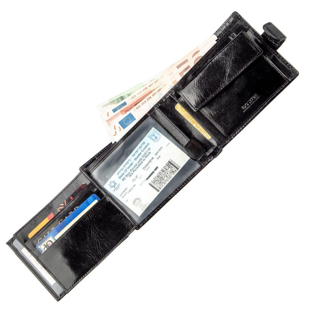 Класичний чоловічий гаманець Boston 18808 Чорний Київ - фото 7