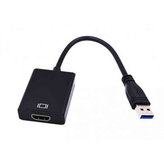 Перехідник USB 3.0 AM --> HDMI AF кабель 20см (S0697) Киев