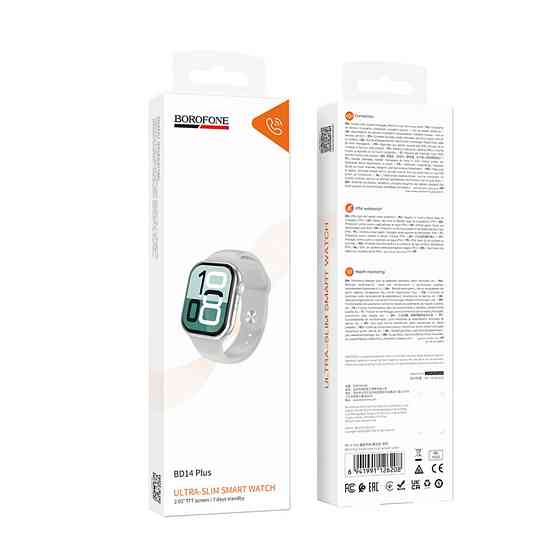 Смарт-часы BOROFONE BD14 Plus 51mm. 200 mAh. IP54 Smart watch(call version) silver Одесса