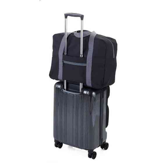 Сумка дорожная складная Troika 24л полиэстер Черный Киев