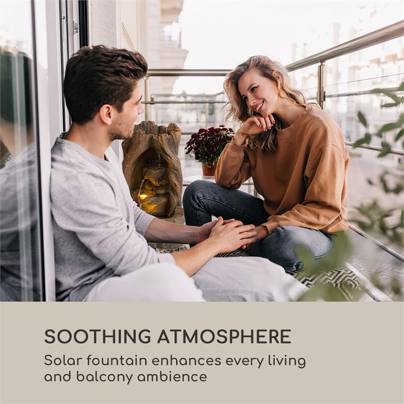 Сонячний фонтан Magic Tree 2,8 Вт, полірезин, батарея 5 год, світлодіоди імітація дерева (Німеччина, читати Рівне - фото 6