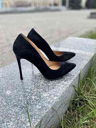 SANTINI Туфлі жіночі SANTINI чорні замша натуральна каблук 11см 36р. 37р. (70594-21) Коломия