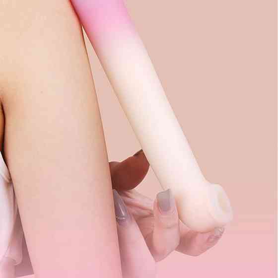 Двойной вибратор Zemalia Arousal с фрикцией и вакуумным стимулятором + APP, градиент розовый Sex Aura Киев