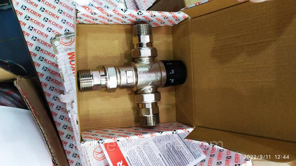 Термозмішувальний клапан 1" 38-60С Koer (висновок по центру) Харків - фото 3