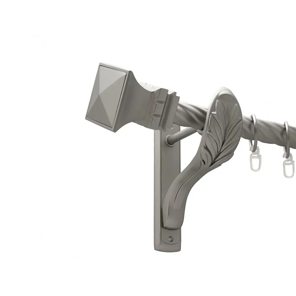 Карниз Orvit Емпорія металевий однорядний ретро скручена труба кільце металеве Сатин 25 мм 200 см Львов - изображение 1