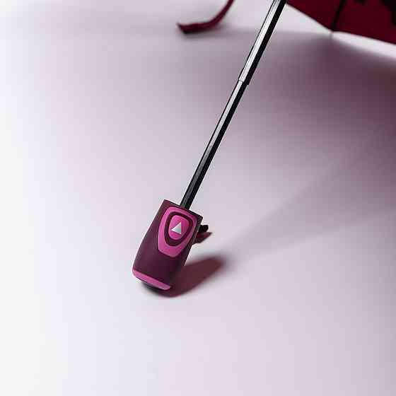 Зонт полуавтомат с принтом прочный из полиэстера диаметр 97 см Красный HP-23-2R Киев