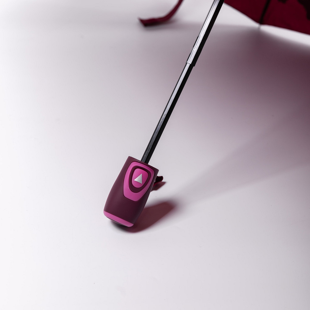 Зонт полуавтомат с принтом прочный из полиэстера диаметр 97 см Красный HP-23-2R Киев - изображение 3