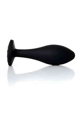 Анальна пробка - Jewellery Silicone Black Plug L Clear Sex Aura Київ