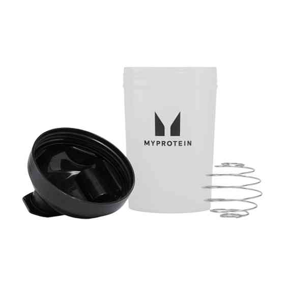 Шейкер Myprotein Plastic Shaker 600ml прозорий чорний Київ