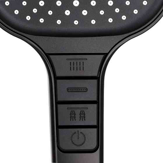 Лейка для ручного душа Qtap Rucni 130x130 мм QTRUC125BLM45957 Black Matt Київ