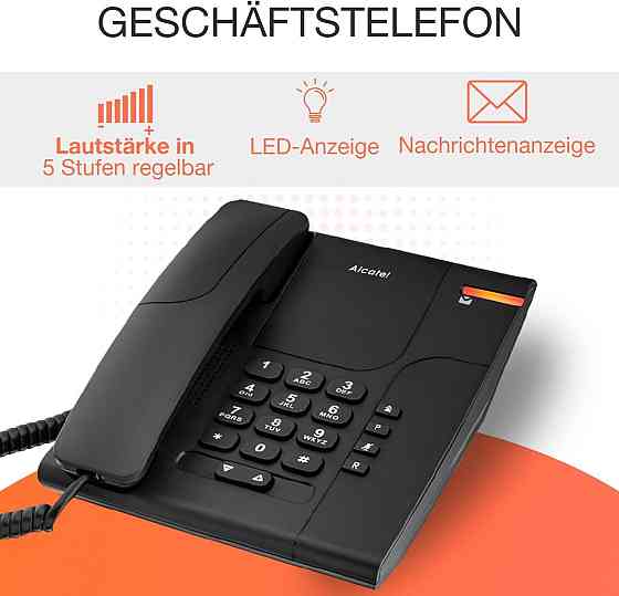 ALCATEL Temporis 180 PRO проводной стационарный телефон для офиса с кнопкой mute индикатором вызова Киев