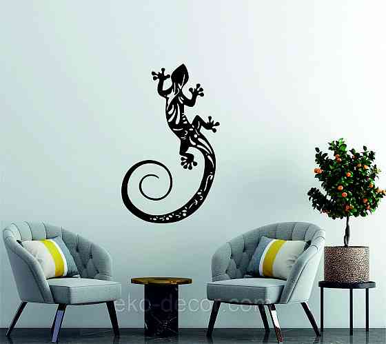 Декоративне настінне 3D Панно «Ящірка» Декор на стіну з об'ємом Київ