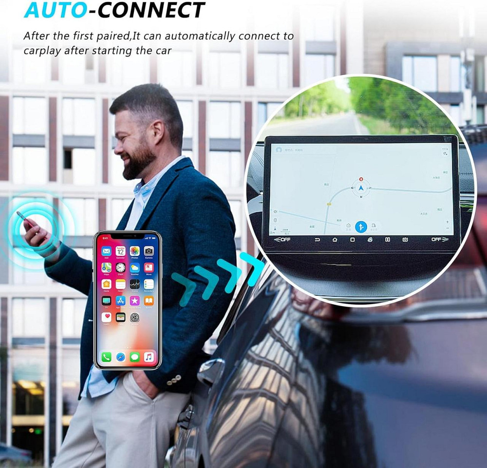 CarPlay бездротовий адаптер Android Auto, Карплей для перетворення дротого на бездротовий для авто з 2017 року Київ - фото 5