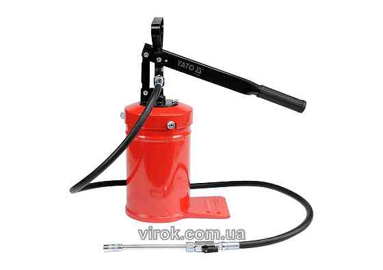 Помпа мастильна YATO : місткість- 4 кг, сопло зі шлангом l= 1.5 м, макс. P= 13.8 MПа [1/36] Одеса