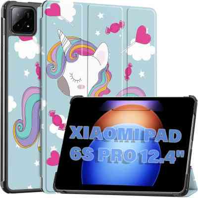 Чехол для планшета BeCover Smart Case Xiaomi Pad 6S Pro 12.4" Unicorn (711089) Винница
