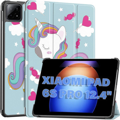 Чехол для планшета BeCover Smart Case Xiaomi Pad 6S Pro 12.4" Unicorn (711089) Винница - изображение 2
