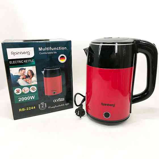 Электрочайник удобный Rainberg, Мощный кухонный чайник, Качественный электрический чайник для дома LX-55 Львов