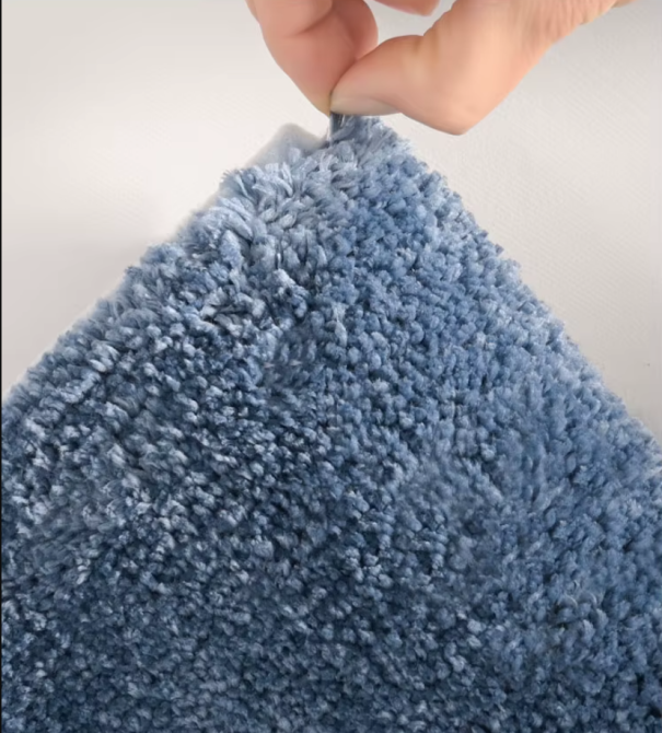 Килимок для ванної та душу килимок для ніг у ванну кімнату, мікрофібра, атиковзкий 50х80 см, синій з візерунком Кам'янець-Подільський - фото 8