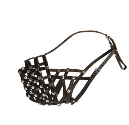 857 Намордник-сітка "Класик" шкіра (Кавказець) Вінниця - фото 1