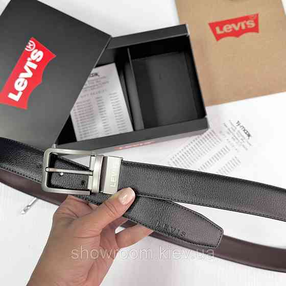 Чоловічий подарунковий набір гаманець і ремінь Levis (519) Київ