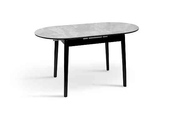 Стіл Тітан 110/140*75, чорний/керам бетон Киев