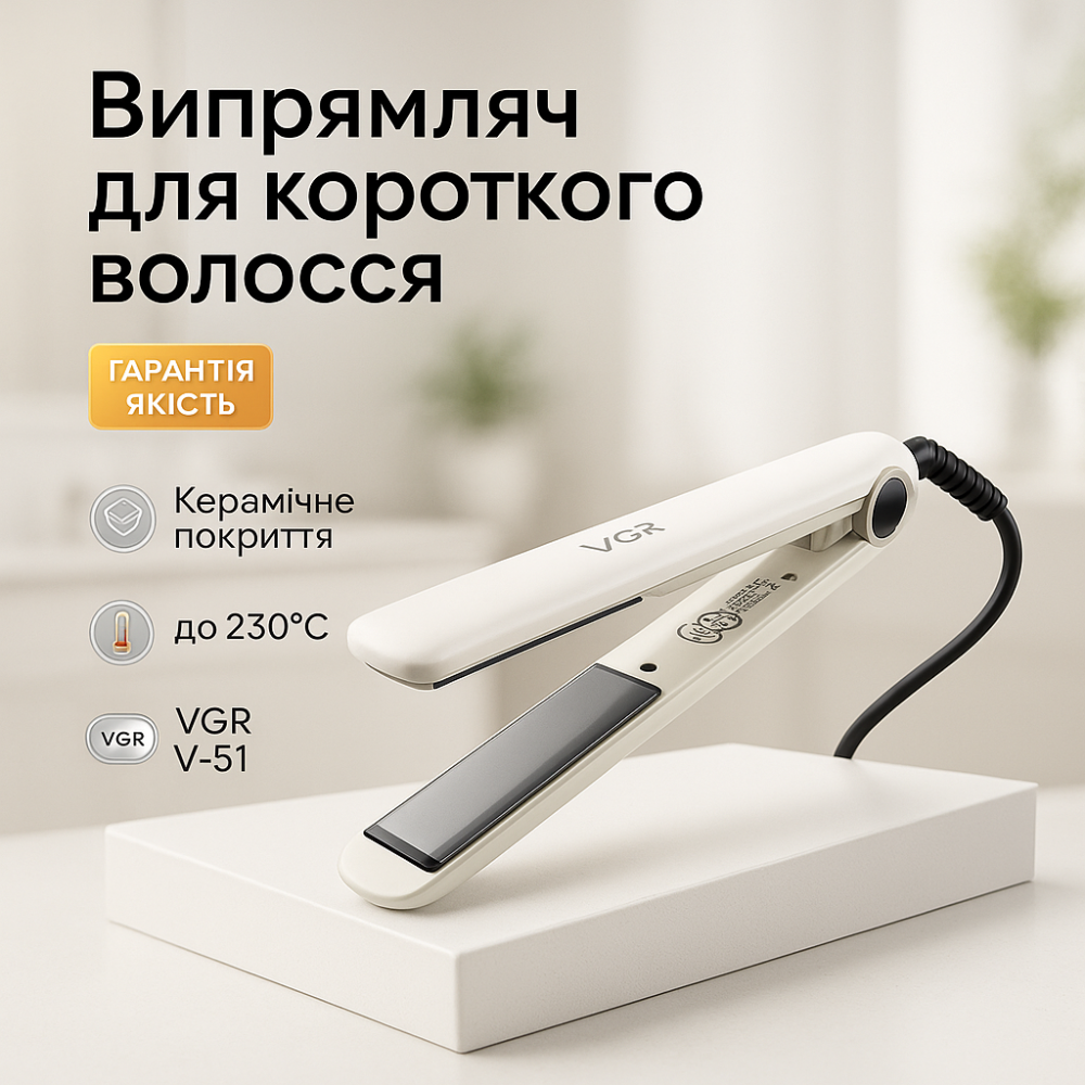 Мощный утюжок для выравнивания волос VGR, Утюжок для волос узкий Щетка щипцы выпрямления DG-58 Львов - изображение 13