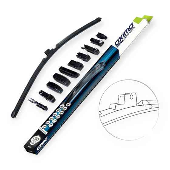 Щітка склоочисника OXIMO multi безкаркасна 525 мм + 7 адаптерів Мукачево