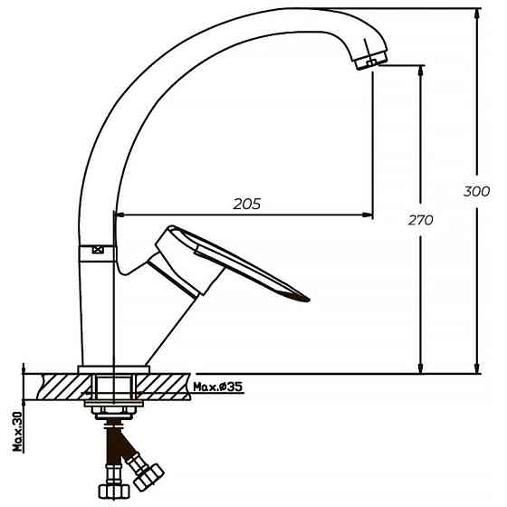 Кухонний змішувач Haiba Disk 777 HB0059 Харків
