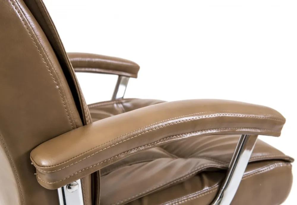 Офісне Крісло Керівника Richman Бургас Titan Cream Хром М3 MultiBlock Бежевий Київ - фото 4