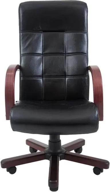 Офисное Кресло Руководителя Richman Virginia Кожа Wood М1 Tilt Черный Киев - изображение 2