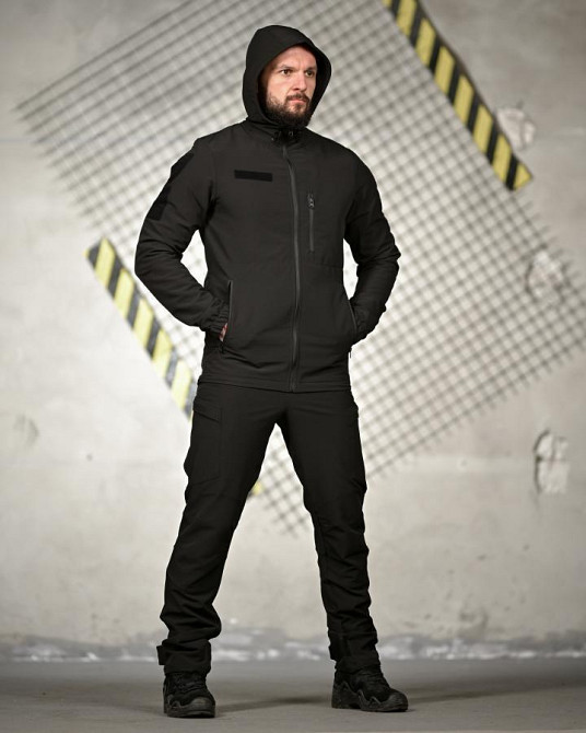 Эластичная тактический костюм agony черный НП4880 Одесса - изображение 13