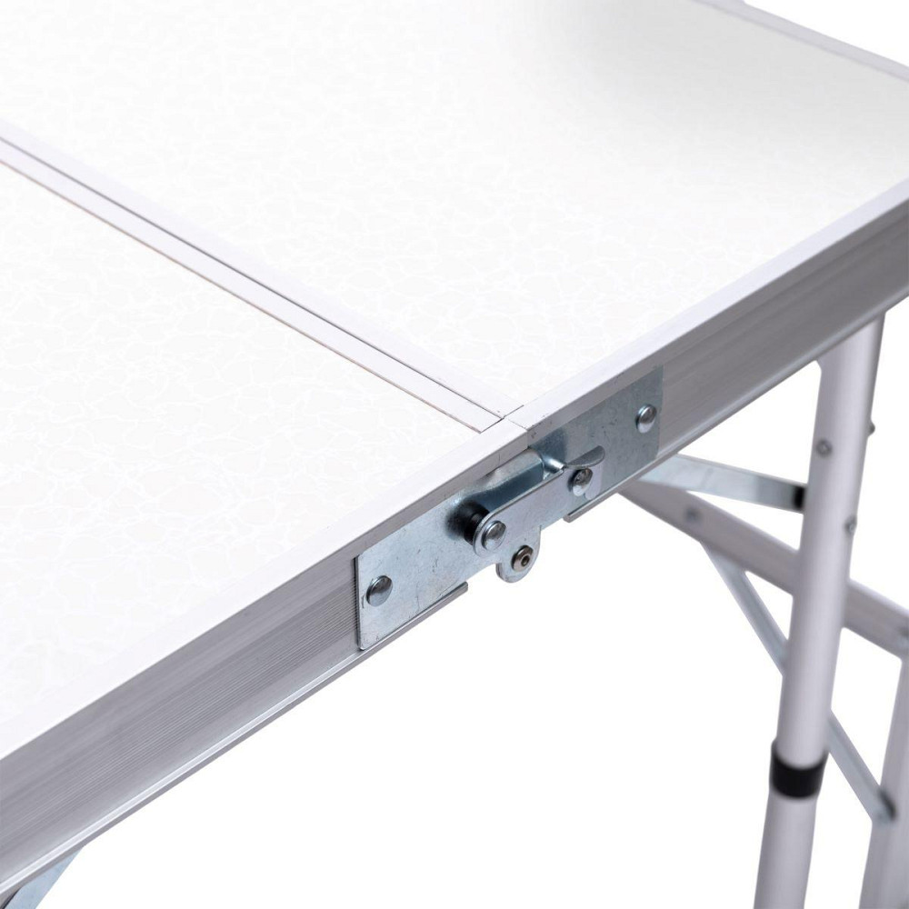 Комплект туристичний стіл + 2 лавки складні меблі Білий Lugi JY-9060W Київ - фото 10