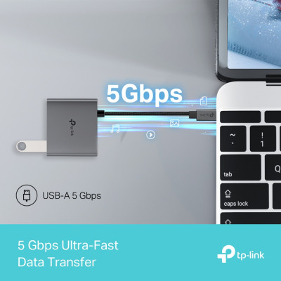 Концентратор TP-Link USB-C 3-in-1 1xUSB 3.0 + 1xUSB-C PD 100W + 1xHDMI (UH3020C) Вінниця - фото 11