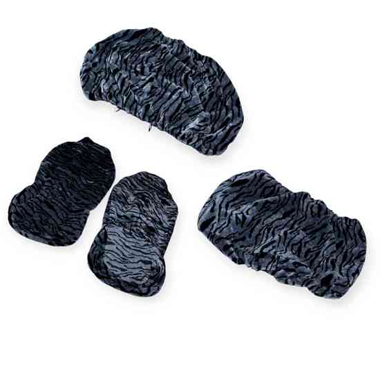 Чохли універс. "хутряні" сірі 3-х кольорові №3 салону Мукачево