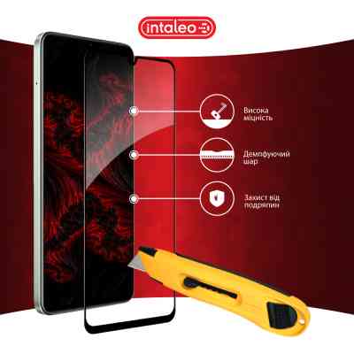 Стекло защитное Intaleo Full Glue Realme C63 Black (1283126594977) Винница
