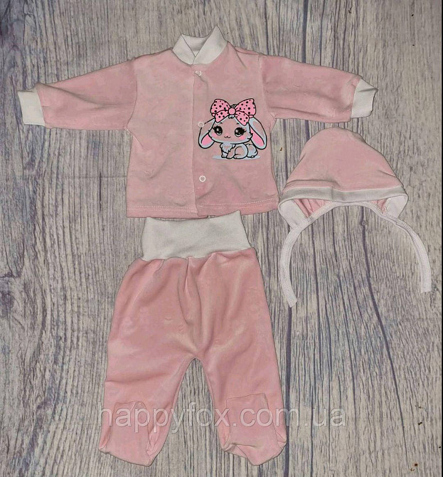 Дитячий велюровий костюм Зайчик 74-80 Львів - фото 1