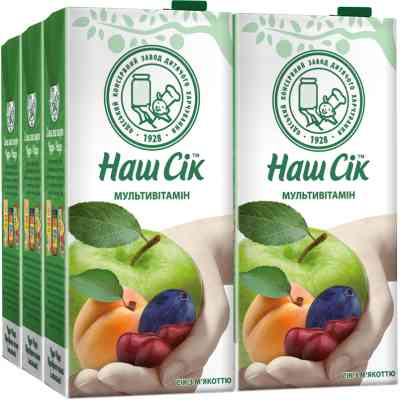Сік Наш Сік Мультивітамінний 1.93 л (4820003689349) Вінниця