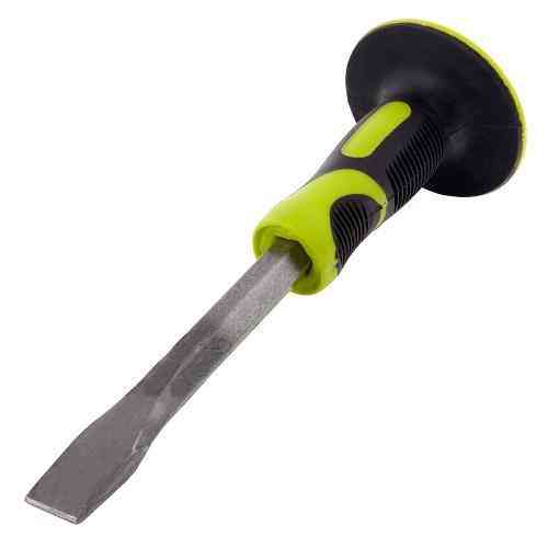 Зубило для каменю плоске 250х16х20мм із захисною рукояткою Alloid Одеса