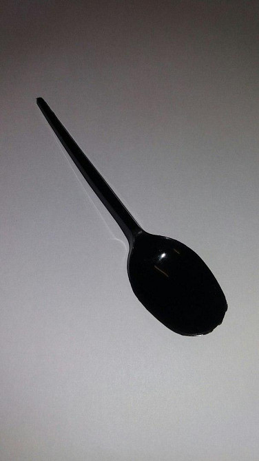 Ложки Юніта пластикові Преміум 100 шт Чорні Харків - фото 1