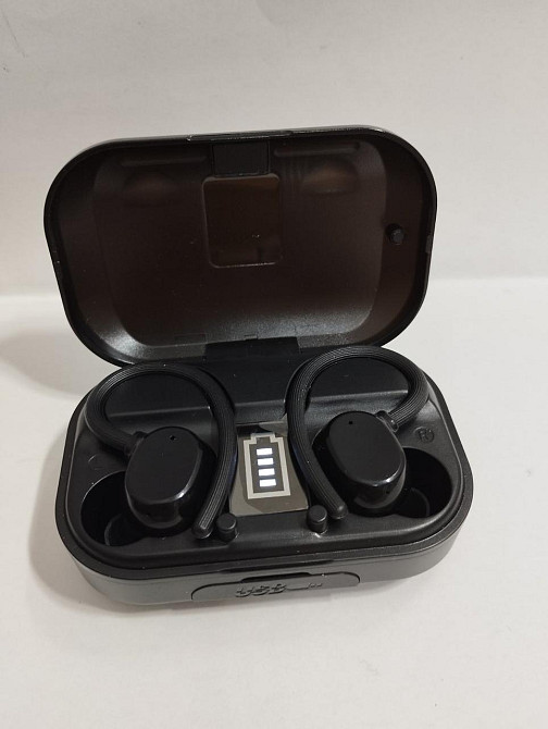 Б/в Бездротові навушники Hadbleng Q53, Bluetooth 5.3, ENC шумозаглушення, IP7, 48 год роботи, спортивні, чорні Київ - фото 13