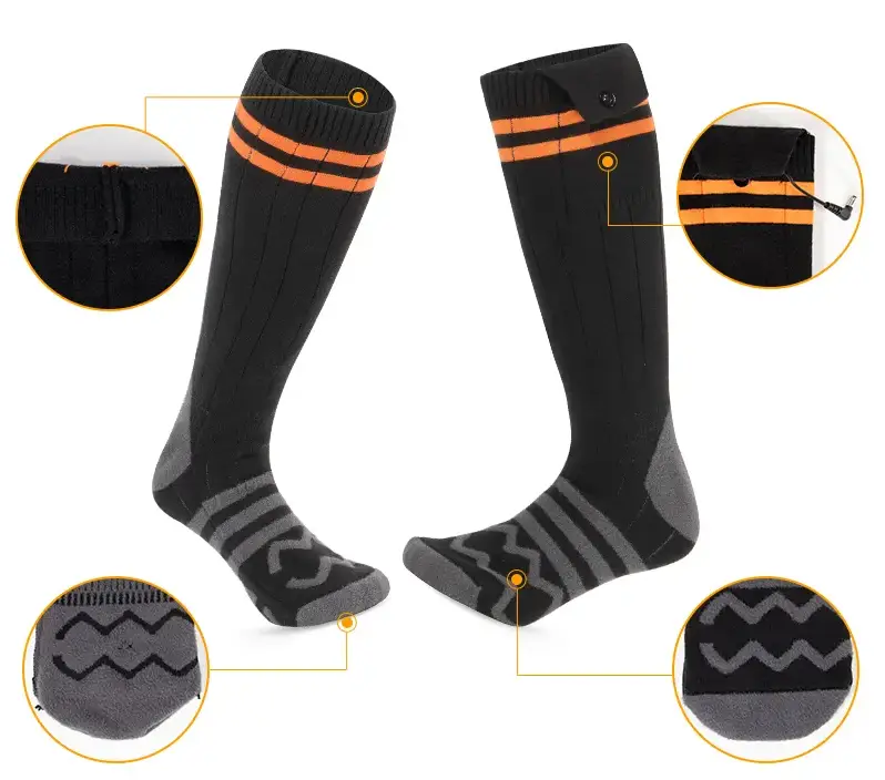 Носки с подогревом ZBHSWZ05 без блока питания 38-44р. (Черные) Винница - изображение 4