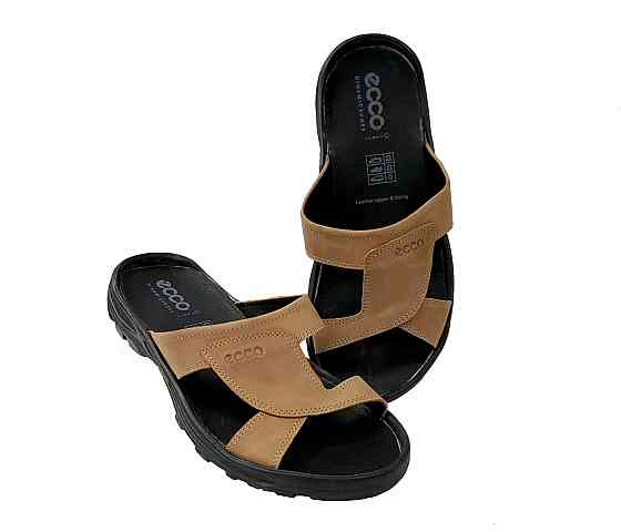 Мужские кожаные шлепки производство Польши Киев