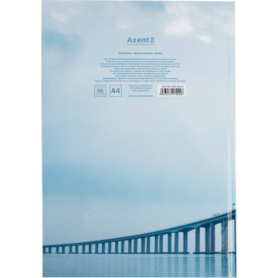 Книга записная Axent Inspiration А4 в твердом переплете 96 листа клетка (8422-564-A) Винница - изображение 4