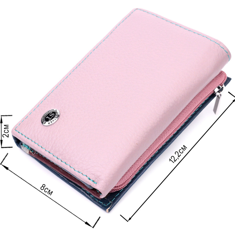 Элегантный женский кошелек из качественной натуральной кожи ST Leather 19462 Разноцветный Киев - изображение 3