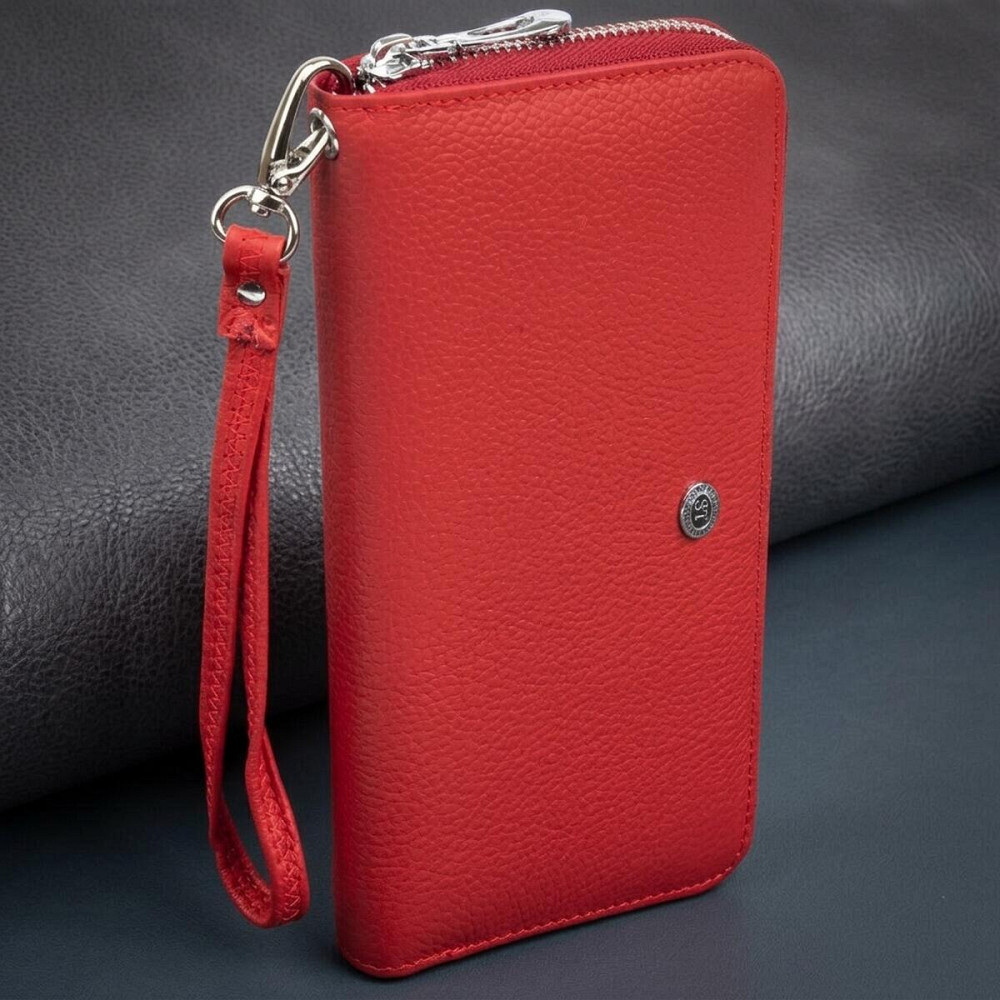 Гаманець жіночий ST Leather 18419 (ST45-2) дуже надійний Червоний Київ - фото 10