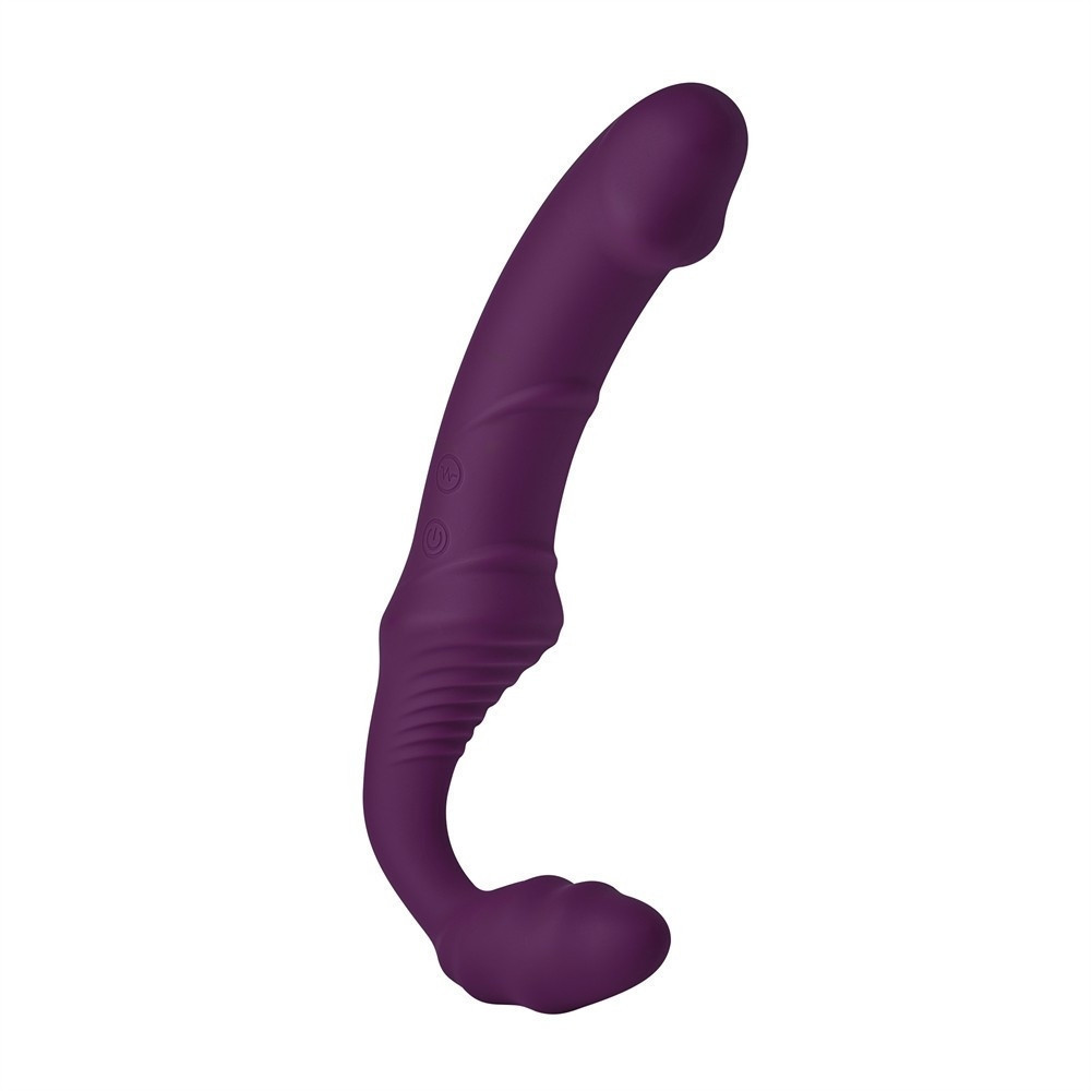 Безремневой вибрострапон Dream Toys Storm с дистанционным пультом, фиолетовый Sex Aura Киев - изображение 3